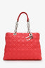 Christian Dior 2012 Pink Cannage Lambskin Leather Dior Soft Shopping Tote Bag
