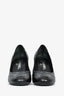 Pre-loved Chanel™ Black Quilted Leather Round Toe Heels Size 38C