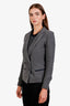 Isabel Marant Etoile Grey Wool Single Breasted Blazer Size 38