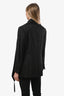 Salvatore Ferragamo Black Single Breasted Blazer with Tassel Scarf Size 42