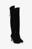 Stuart Weitzman Black Suede Knee High Boots Size 6.5