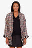 Missoni Multicolour Tweed Novelty Knit Fringe Jacket Size 40