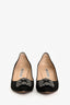 Manolo Blahnik Black Lace Satin Hangisi Heels Size 7