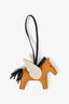 Hermès 2021 Sesame/Black/White Milo Lambskin Rodeo Pegase Charm MM