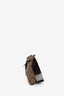 Gucci Brown Leather Canvas GG Supreme Belt Bag