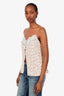 Reformation White/Red Floral 'Esmerelda' Tank Top Size 8