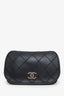 Pre-loved Chanel™ Black Quilted Leather Paris-Edinburgh Mini Highlander Messenger Bag