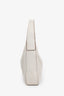 Prada White Vitello Daino Leather Hobo Shoulder Bag