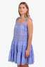 Zimmermann Lilac Cotton Lace Sleeveless Mini Dress Size 2
