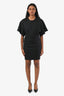 Isabel Marant Black Short Sleeve Shift Dress Size 38
