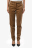 Loro Piana Tan Velvet Tapered Pants Size 40
