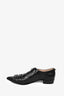 Gucci Black Leather Horsebit Buckle Oxfords Size 37