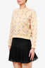 Hermes Yellow/Pink 'Grand Tralala' Cotton Sweater Size 38