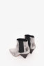 Isabel Marant Silver Crack Ankle Boots Size 40