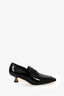 Khaite Black Patent Leather Heeled Loafers Size 37