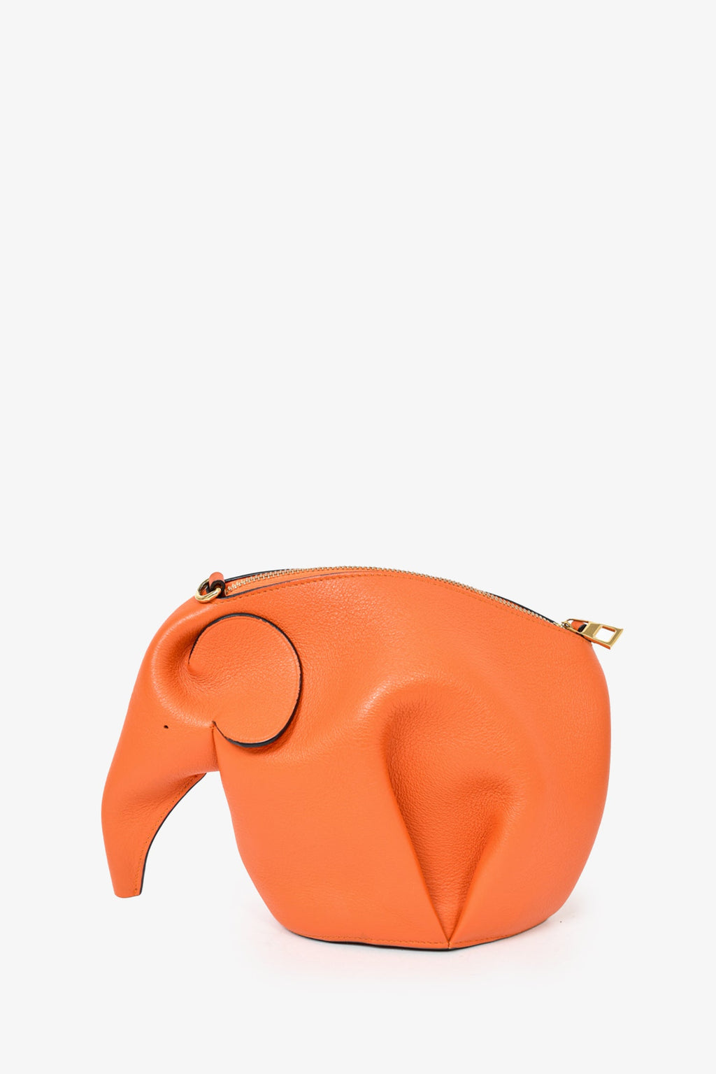 Loewe Orange Leather Elephant Pouch Crossbody Bag – Mine & Yours