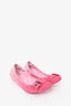 Louis Vuitton Pink Denim Logo Ballet Flats Size 36
