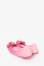 Louis Vuitton Pink Denim Logo Ballet Flats Size 36