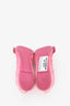 Louis Vuitton Pink Denim Logo Ballet Flats Size 36