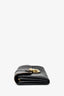 Louis Vuitton Black Mahina Leather 'Amelia' Long Wallet