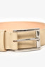 Maison Margiela Beige Grained Leather Belt