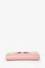 Miu Miu Pink Leather Bow Small Zip Wallet