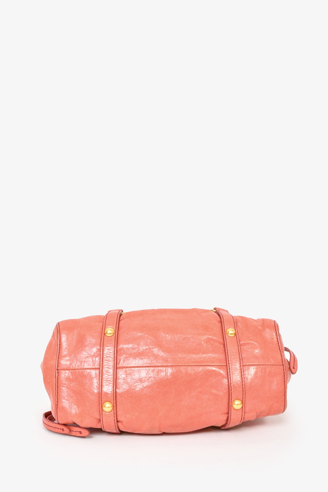 Miu Miu Pink Leather Mini Top Handle with Strap