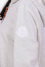 Moncler Grey Zip-Up Hoodie with Red Nylon Bottom Size L