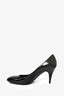 Burberry Black/Grey Patent Leather Heels Size 38