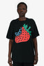 Gucci Black Cotton Strawberry T-Shirt Size M Mens
