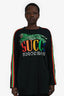 Gucci Black/Rainbow Sequin Tiger Long Sleeve Shirt Size M