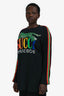 Gucci Black/Rainbow Sequin Tiger Long Sleeve Shirt Size M