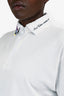 Louis Vuitton White Zip-Up Logo Polo Top Size S Mens