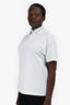 Louis Vuitton White Zip-Up Logo Polo Top Size S Mens
