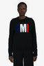 Ami Black Logo Sweater Size M