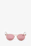 Oliver Peoples Tan/Mauve Translucent Acyrclic Sunglasses