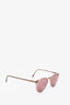 Oliver Peoples Tan/Mauve Translucent Acyrclic Sunglasses