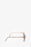 Oliver Peoples Tan/Mauve Translucent Acyrclic Sunglasses