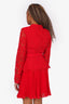 Self-Portrait Red Guipure Lace Mini Dress Size 6