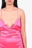 Seroya Fuchsia Hot Pink Silk Tank Dress Size M