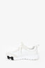 Hermes White Leather/Suede Sneakers Size 37