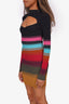 Staud Multicolor Mosaic Stripe Clara Dress Size XS