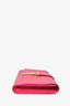 Yves Saint Laurent Hot Pink Leather Ligne Clutch