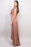 Valentino Dusty Rose Silk Bow Gown Size 6