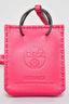 Hermes Fuchsia Pink Leather Bag Charm