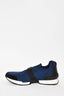 Hermes Navy Blue Neoprene Sneakers Est. Size 38