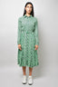 Lacoste Green Geometric Maxi Dress Size 34