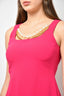 Boutique Moschino Pink Midi Dress With Pearl Details Size 42