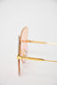 Louis Vuitton Gold Pink/Orange Ombre Sunglasses