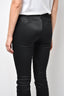 Gucci Black Sheen Riding Pant With Suede Detail Size 40